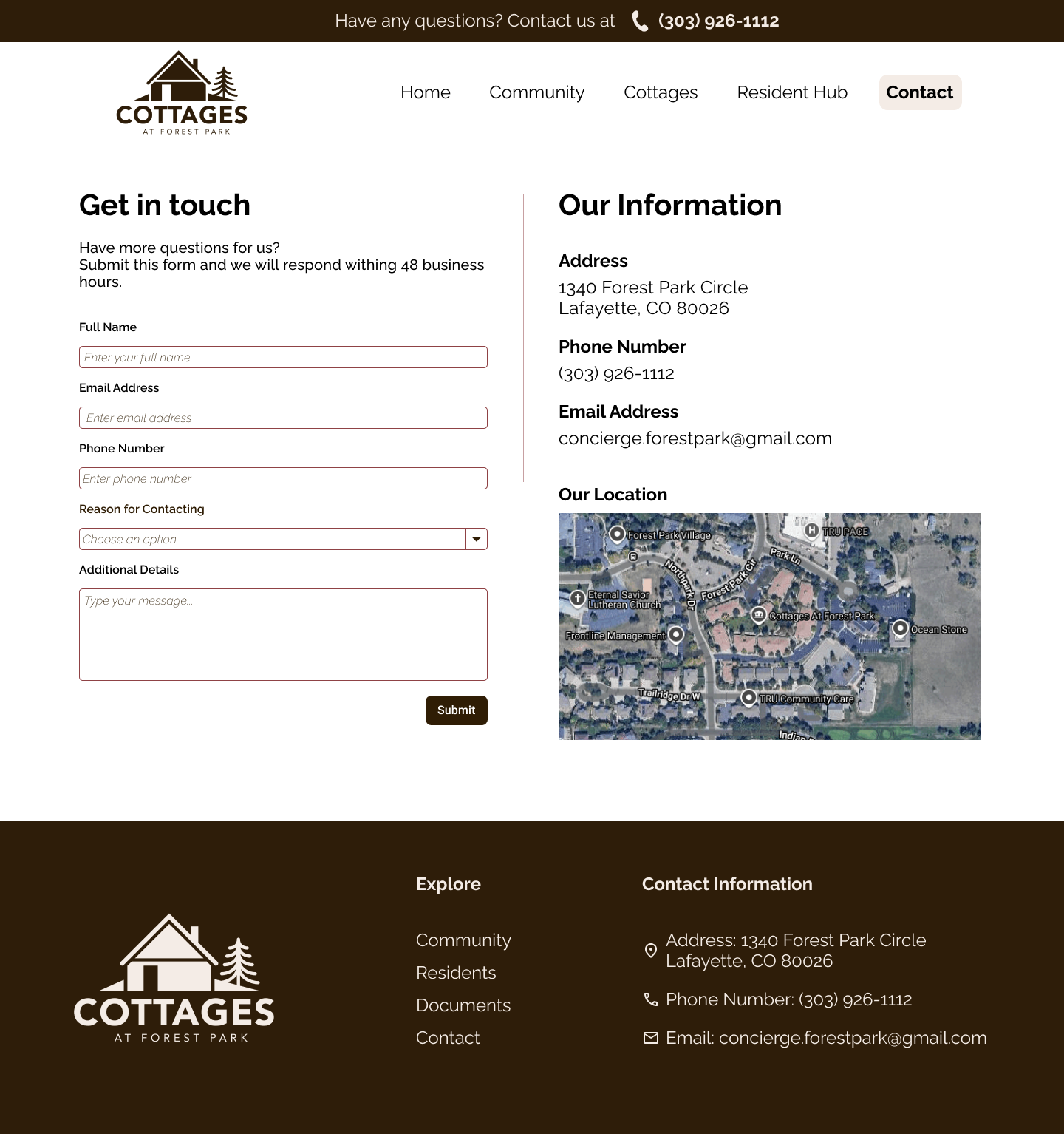 Contact Page