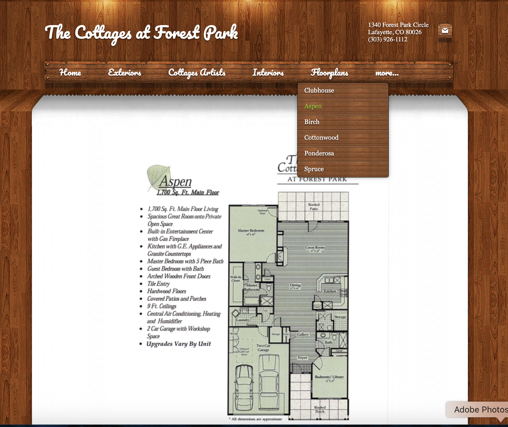 Aspen floor plan